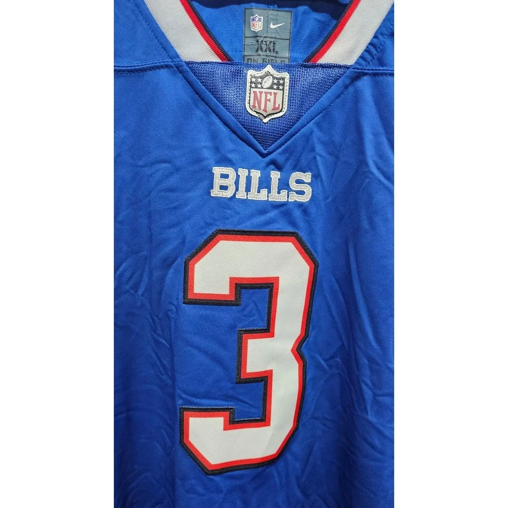Nike Buffalo Bills Damar Hamlin 3 On Field Jersey Mens XXL Blue NFL NEW